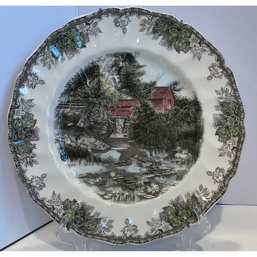 Johnson Brothers Friendly Village 9.75" Dinner Plates Set of 3 Vintage England - Picture 2 of 16
